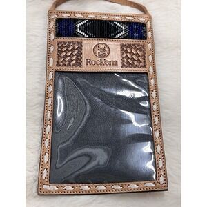 Rock'em Western Wear Leather Bag Crossbody Phone Id Holder Equestrian